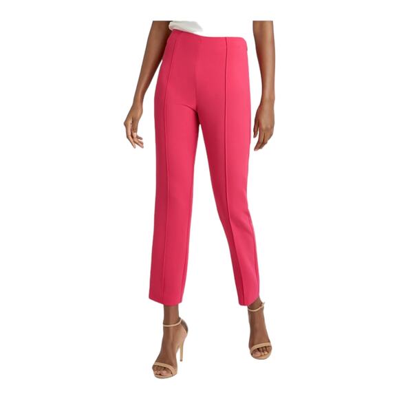 Cinq a Sept pants Cropped Brianne dark pink size 6 - Picture 1 of 8